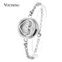 Perfume Locket Bracelet 316L Stainless Steel Bangle Love Mom 30mm 2 Styles