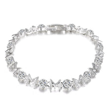Mother's Day Gifts Luxury Exquisite Silver Charm Bracelet Women Austria Cry