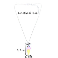 Mom And Daughter Jewelry 2Pcs/ Set Best Friends Charms BFF Ice Cream Food P