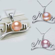 2017 Ball shape Simulated pearl pendant necklace letter mom necklace  for