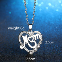 COLSEN Women pendant European Chain necklace For Women Letter MOM heart sha