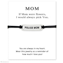 (10pcs/lot)Silver Policemen Fire Mom Charm Bracelets&Bangles for Women Girl