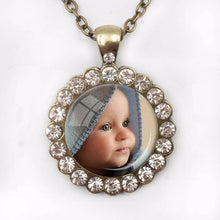 PERSONALIZED PHOTO PENDANT Custom Necklace Photo of Your Baby Child Mom Dad