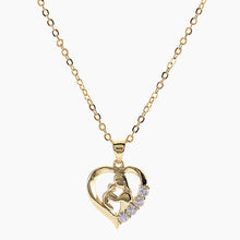 Fyla Mode Mother Baby Heart Charm Pendant Necklaces Mom Daughter Son Family