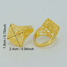 Anniyo Africa Wedding Ring for Women, Gold Color Ethiopian Bride Ring/Arab/