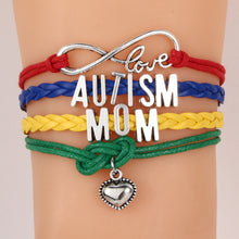 Infinity Love Autism Mom or Mum Grandma / Nana/ Aunt/Sister Bracelets & Ban