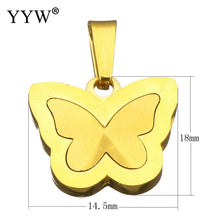 YYW Jewelry New Girl Gold color Stainless Steel Animal Pendants New Arrive