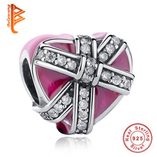 European 925 Sterling Silver Love Hearts Beads Crystal MOM BOW KNOT Charms