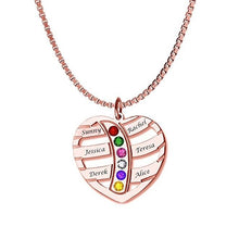 Heart Birthstone Necklace New Arrival exquisite Birthstone Necklace Custom
