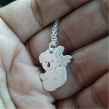 New Fashion Handmade Jewelry  Koala Bear With Baby Charm Necklace Dropshipp
