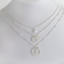 QIHE JEWELRY 3pcs/set Mother Daughter and Grandma Heart Necklace Matching N