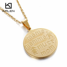 Kalen Fashion Cheap Jewelry China Gold Color Stainless Steel Letter Mom & C
