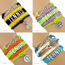 (10 PCS/lot) Infinity Love Tennis Wrap Bracelets Tennis Mom Gift for  Tenni