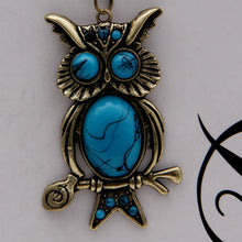 New Women Vintage Gold Silver Plated Rhinestone OWL Pendant Long Chain Neck