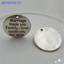 High Quality 20 Pieces/Lot Diameter 25mm Letter Engraved Marriage Made You