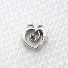 New Arrive 20pcs/lot Family Mom and baby heart floating charms living glass