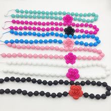 Silicone teething Necklace Flower, Silicone Nursing Necklace Breastfeeding