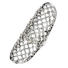 Full finger knuckle long armor ring gold silver color punk party jewelry bi