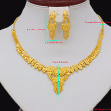Adixyn NEW Dubai Jewelry Set High Quality Gold Color Necklace Earrings Set