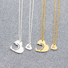 2piece/set I carry your heart & with me Necklace Match Heart Necklace Penda