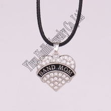 Fashion zinc studded with rhinestone BAND MOM  pendant necklace -in Pendant