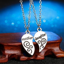 COLSEN 2017 Mother daughter Heart Pendant Mom Daughter Family Love Zinc all