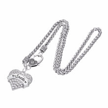 Lemegeton White Crystal Heart Pendant  Necklaces MOM THE BRIDE  BRIDESMAID
