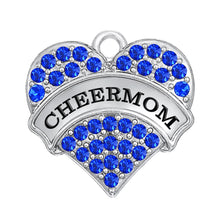 my shape 5pcs a lot rhodium plated sporty cheer mom word charm-in Charms fr