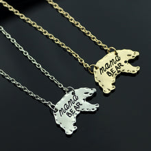 Cute Mama Bear Necklace For Mom Gift Mother's Day Birthday Gift for Mom Mam