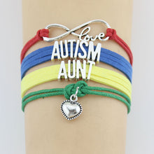 Infinity Love Autism mom aunt grandma dad sister grandpa teacher Bracelet H