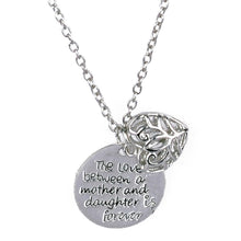 Bespmosp Mom Mother Daughter Trendy Love Heart Charm Pendant Chain Necklace