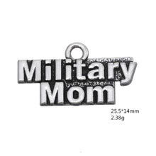 my shape 20Pcs Metal Word Military Mom Charms Jewelry For Women-in Charms f