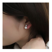 RUNZHUQIYUAN 2017 100% natural freshwater pearl stud earrings 925 sterling