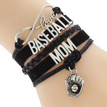 Infinity Love BASEBALL MOM Team sports Bracelet Customize Wristband friends