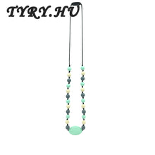 BPA FREE Silicone Teething Necklace Pendants Baby Nursing Necklace Teether
