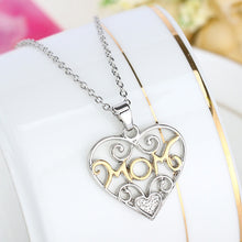 2017 hot sale fashion necklaces for mother  MoM heart shape pendent  neckla