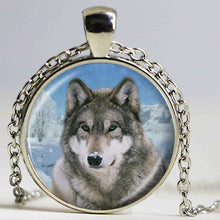 vintage mom and baby wolf pendant necklace snow wolf statement necklaces 20