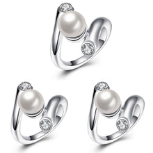 2017 imitate pearl style mother's day ring classic love mom fancy fashion r