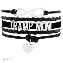 (10 PCS/Lot) Infinity Love Tramp Mom Heart Charm Bracelet Gifts For Women M