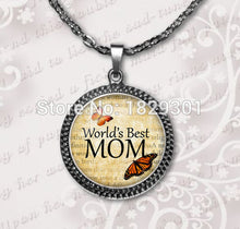 2017 Time limited Limited Collier Collares Maxi Necklace World's Best Mom N