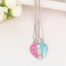 3pz/set Candy Color Mother Love Necklace "Big Sis, MOM, Lil Sis" Happy Fami