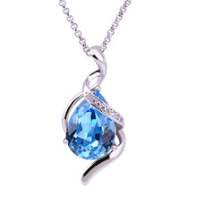 Dorado White gold color brand design elegant light blue austria crystals wa
