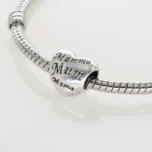 Original Silver Beads DIY Jewely Charms Love Family Mom for Women Charm Bra