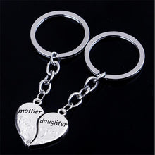 2PCS Mothers Day Gift Luxury Mom Key Ring Broken Heart Love Keychain,Mother
