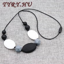 TYRY.HU FDA Approved Silicone Chew Teething Necklace for Mom Dad Teethers B