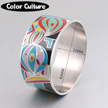 Bangles for Women Indian Oversized Wide Bracelets Fashion Stainless Steel B
