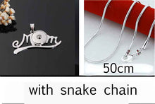 high quality MOM 056 Women's Vintage 12mm 18mm snap button necklace bohemia