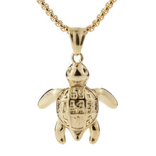 Turtle necklace for men women stainless steel pendant charm W chain jewelry