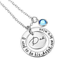 XIAOJINGLING Trendy Crystal Round Pendant Necklace Mom/Dad's Festival/Birth