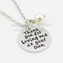 2015 new arrive Stepmom Necklace/Adoptive Mother Foster Mom Necklace "Thank